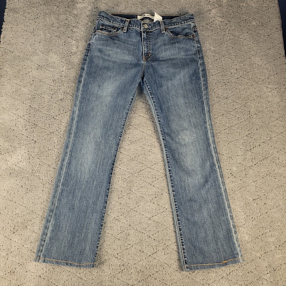 VTG Gap Jeans Womens 12 Blue Slim Fit Bootcut Mid Rise Stretch Denim Made In USA